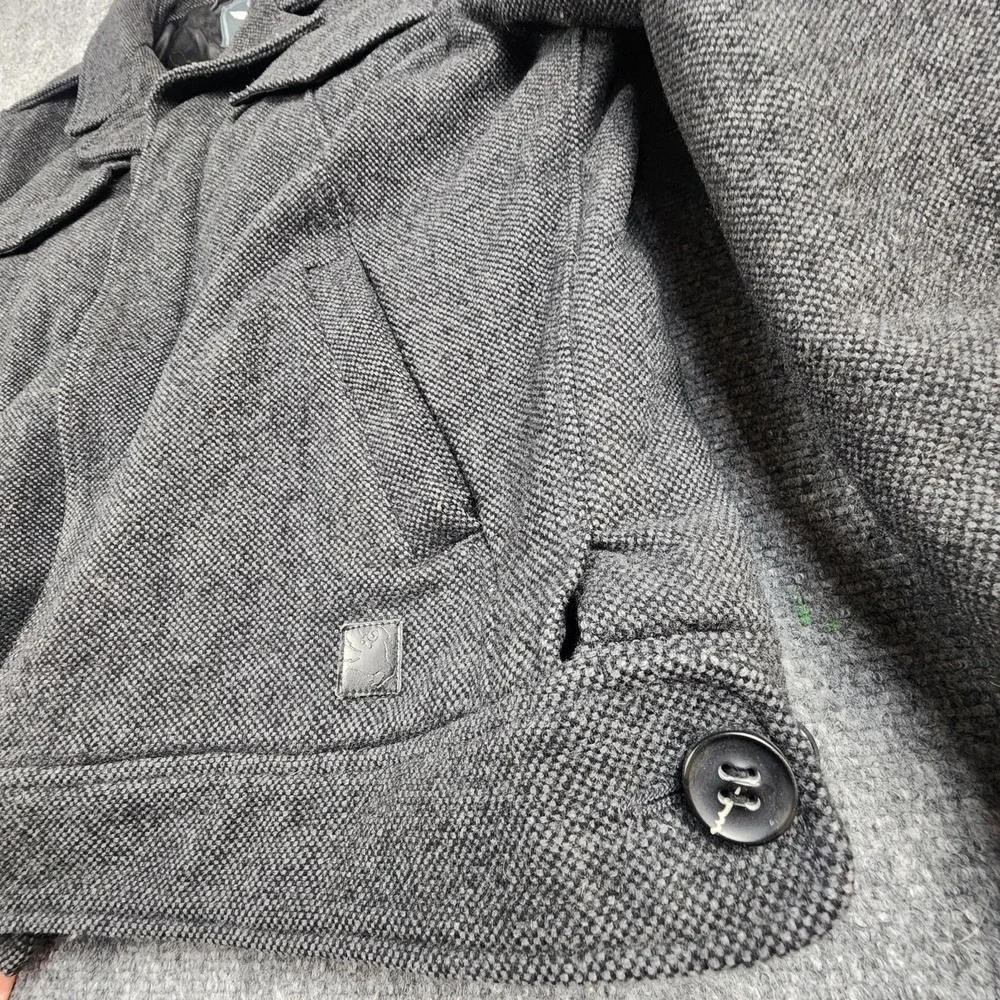 Spiewak & Sons L Gray Wool Thinsulate Jacket Heavy Classic‎ City Bomber Coat